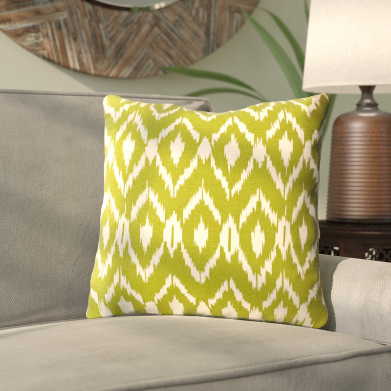 Mistana™ Harrell Ikat Cotton Throw Pillow & Reviews Wayfair